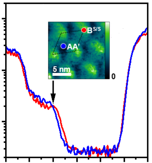 Influence of atomic relaxations on the moiré flat band wavefunctions in antiparallel twisted bilayer WS2